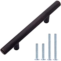 Amazon Basics AB1500-OR-10 Tirador de armario en forma de barra- tipo europeo- Bronce antiguo (Oil Rubbed Bronze)- 13-66…